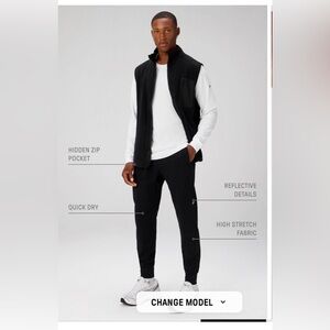 fabletics the one jogger men’s pants size medium